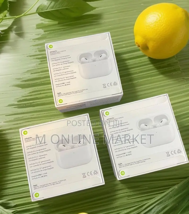 New Airpods Pro 2nd Gen, Ergonomic Design for All-Day Comfor