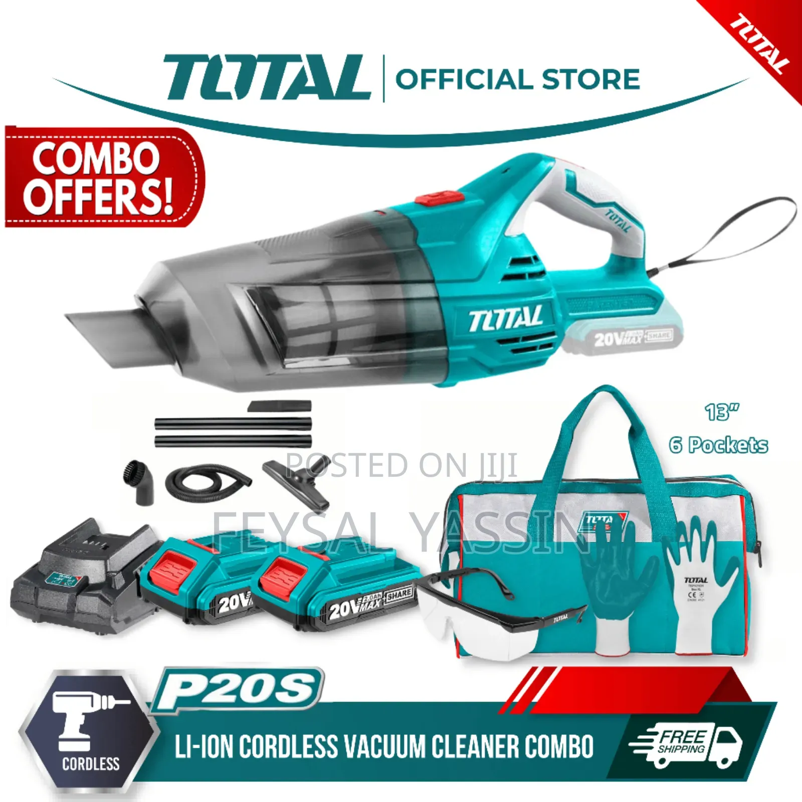 Total Cordless Vacuum Cleaner 20V