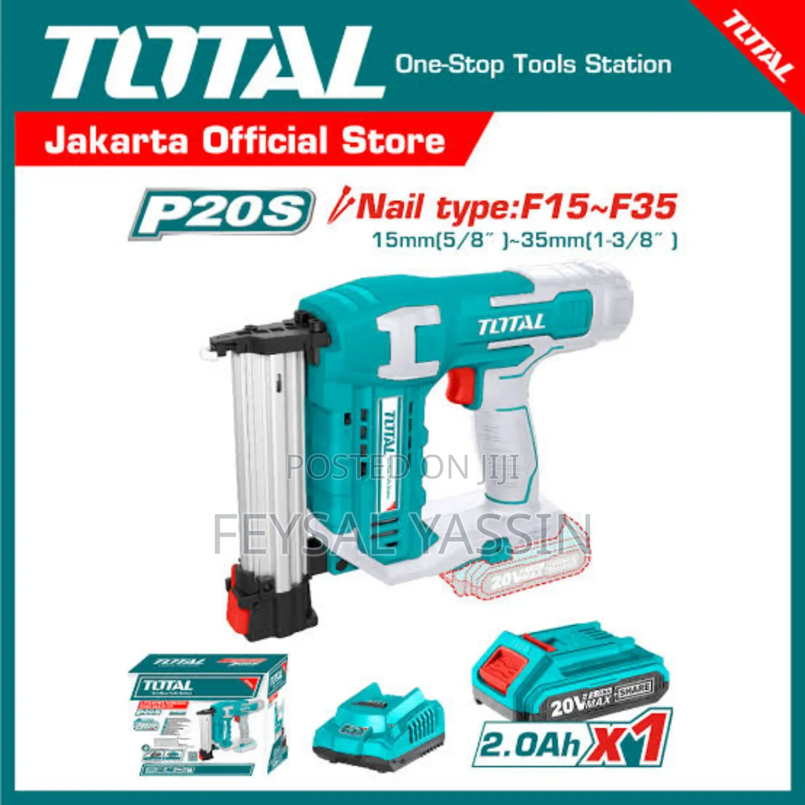 Total Cordless Brad Nail 20V