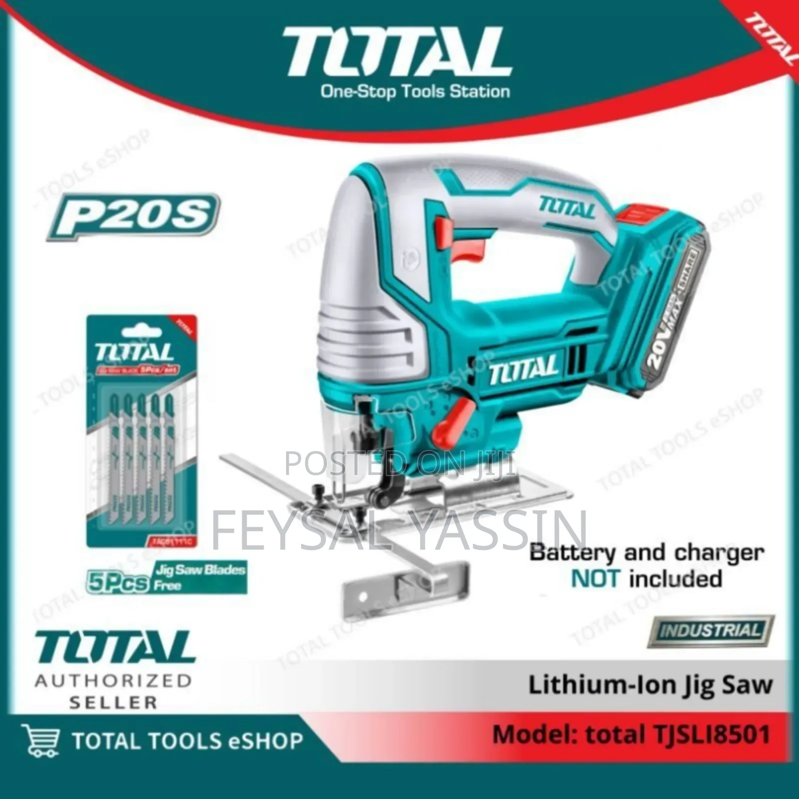 Total Cordless Jig Saw 20V