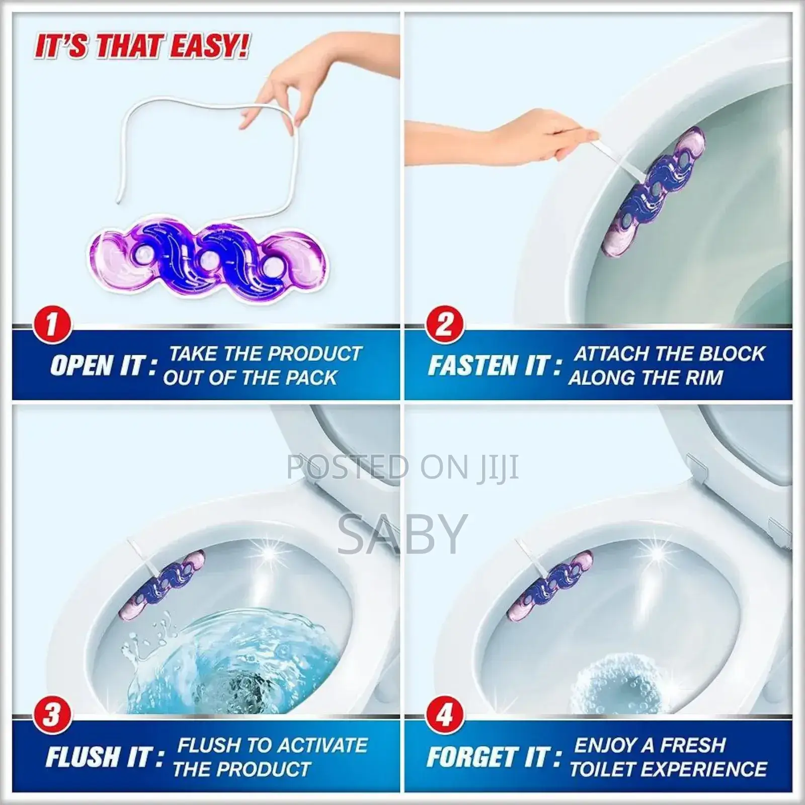 Harpic Active Fresh Lavender Toilet Cleaner Rim Block