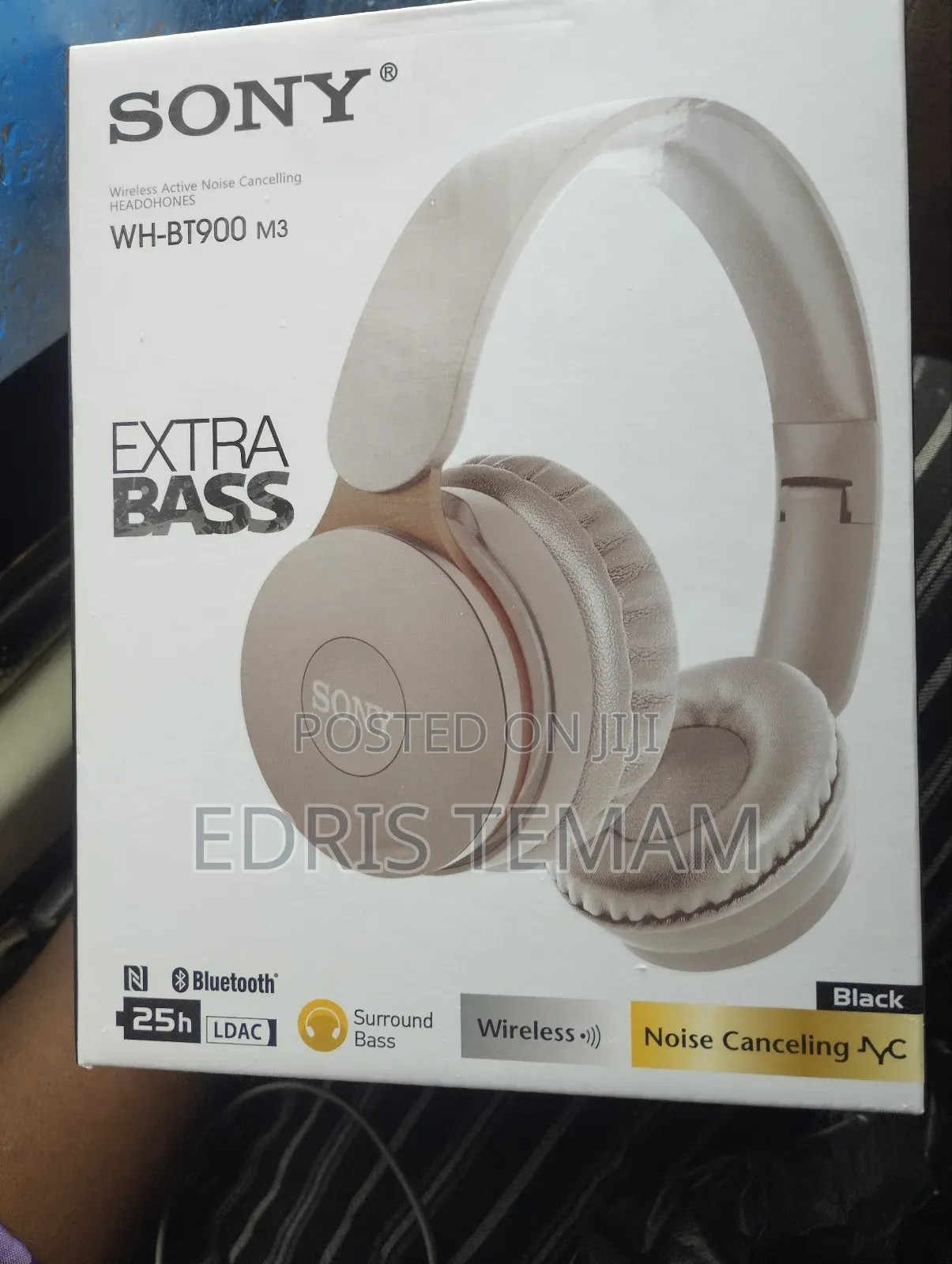 Sony Wireless Headphones Beige