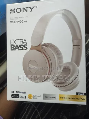 Sony Wireless Headphones Beige