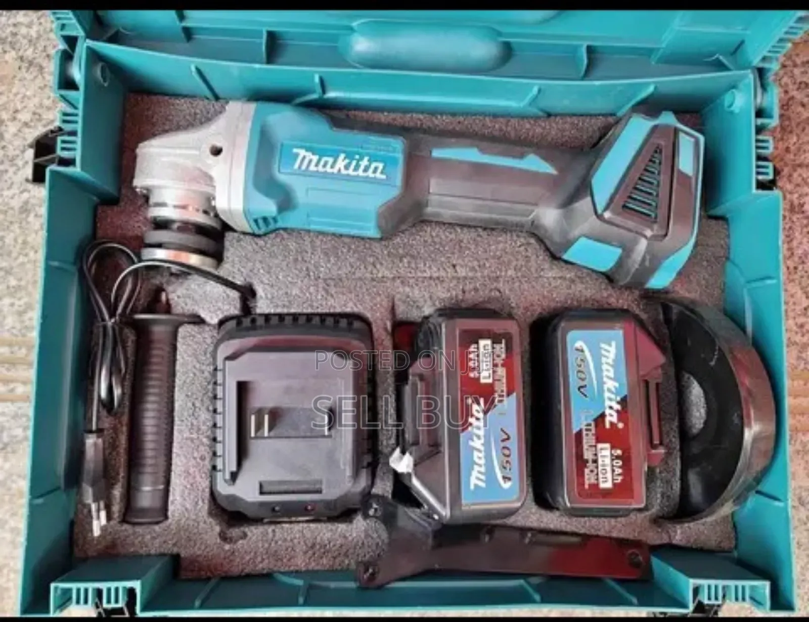 Makita በቻርጅ የሚሰራ ግራይንደር 150v