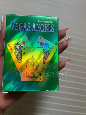 Photo - Vegas Angels 100% Plastic Playing Cards | የፕላስቲክ ካርታ