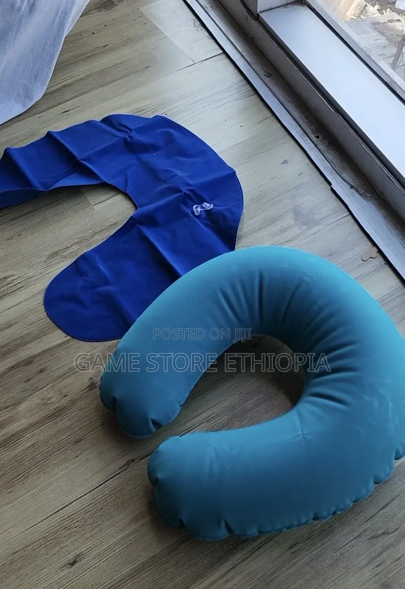 Inflatable Travel Neck Pillow የሚነፋ የጉዞ የአንገት ትራስ