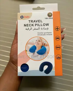 Inflatable Travel Neck Pillow የሚነፋ የጉዞ የአንገት ትራስ