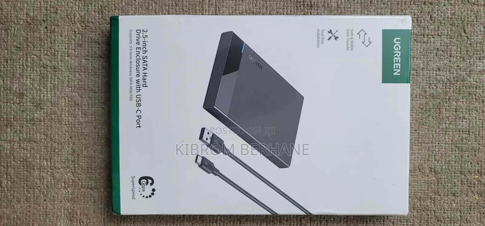 Ugreen 2.5 Inch Sata Hard Drive Enclosure With Usb -C Port