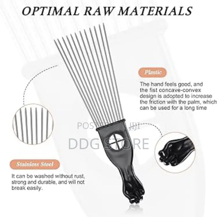 AFRO Metal Pick የብረት ማበጠሪያ