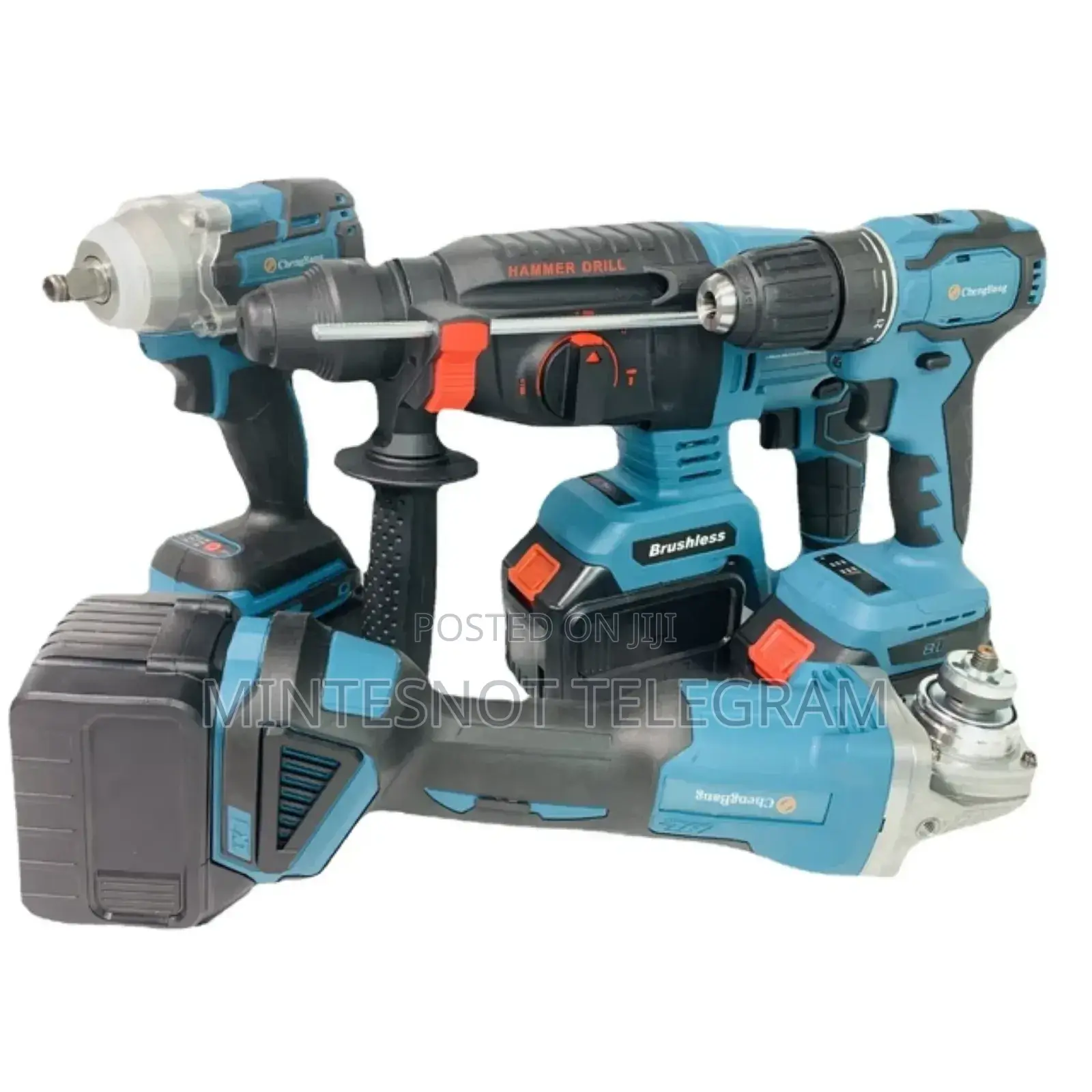 Edon 4 in 1 Power Tools Hammer Drill Grinder Wrench