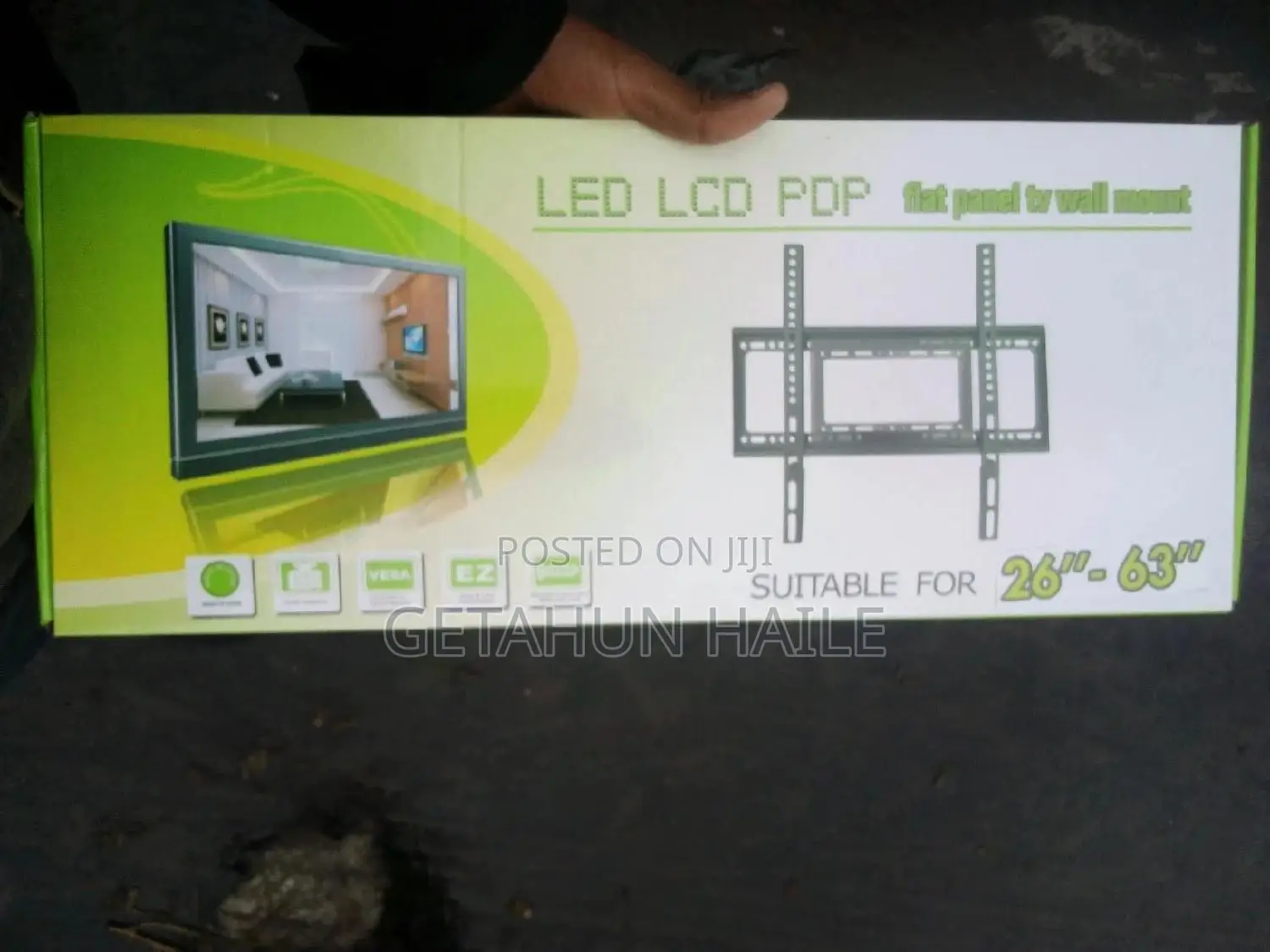 Tv ግድግዳ ላይ መስቀያ