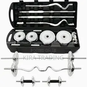 Photo - ምርጥ York Adjustable 55kg Dumbbell and Barbell Free Delivery