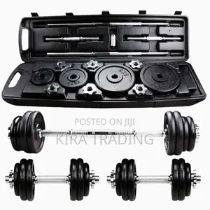 ምርጥ York Adjustable 55kg Dumbbell and Barbell Free Delivery