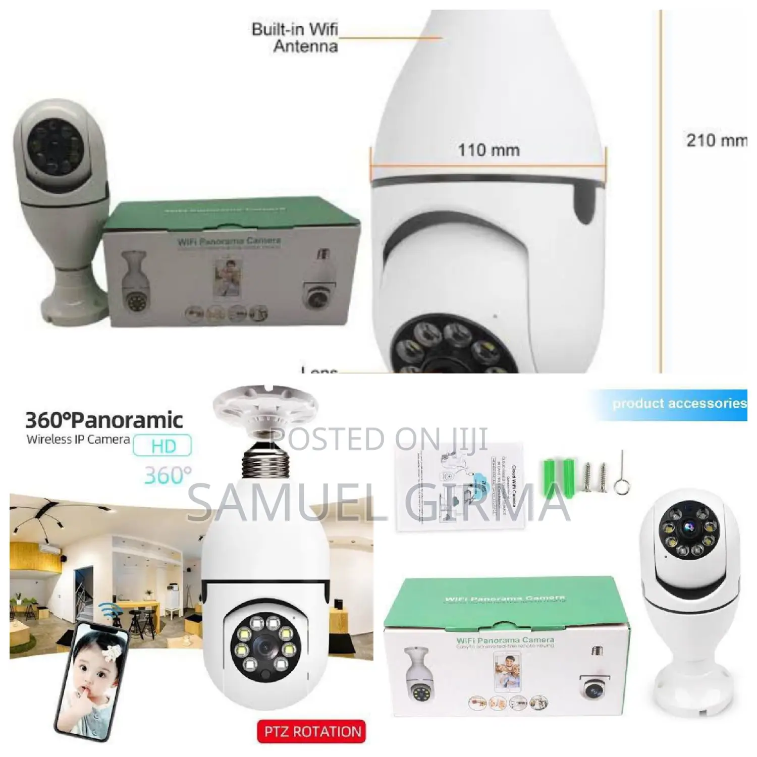 Wifi Panorama Security Camera 360 Degree