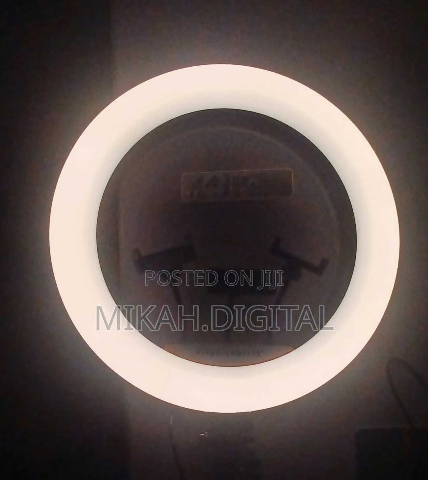 18'' Bicolor Ring Light With 3 Phone Holder 2.6m Stand