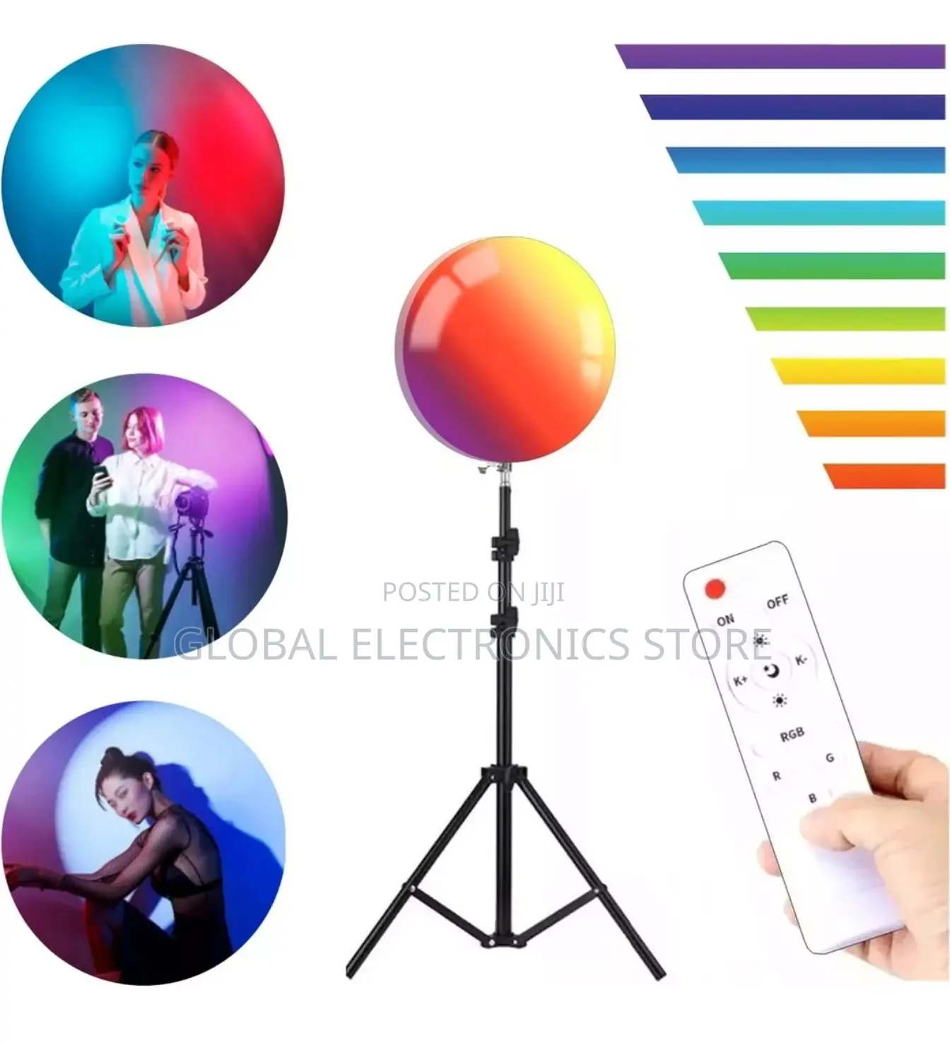 RGB LED Round Photograpic Panel Light With Remote Control