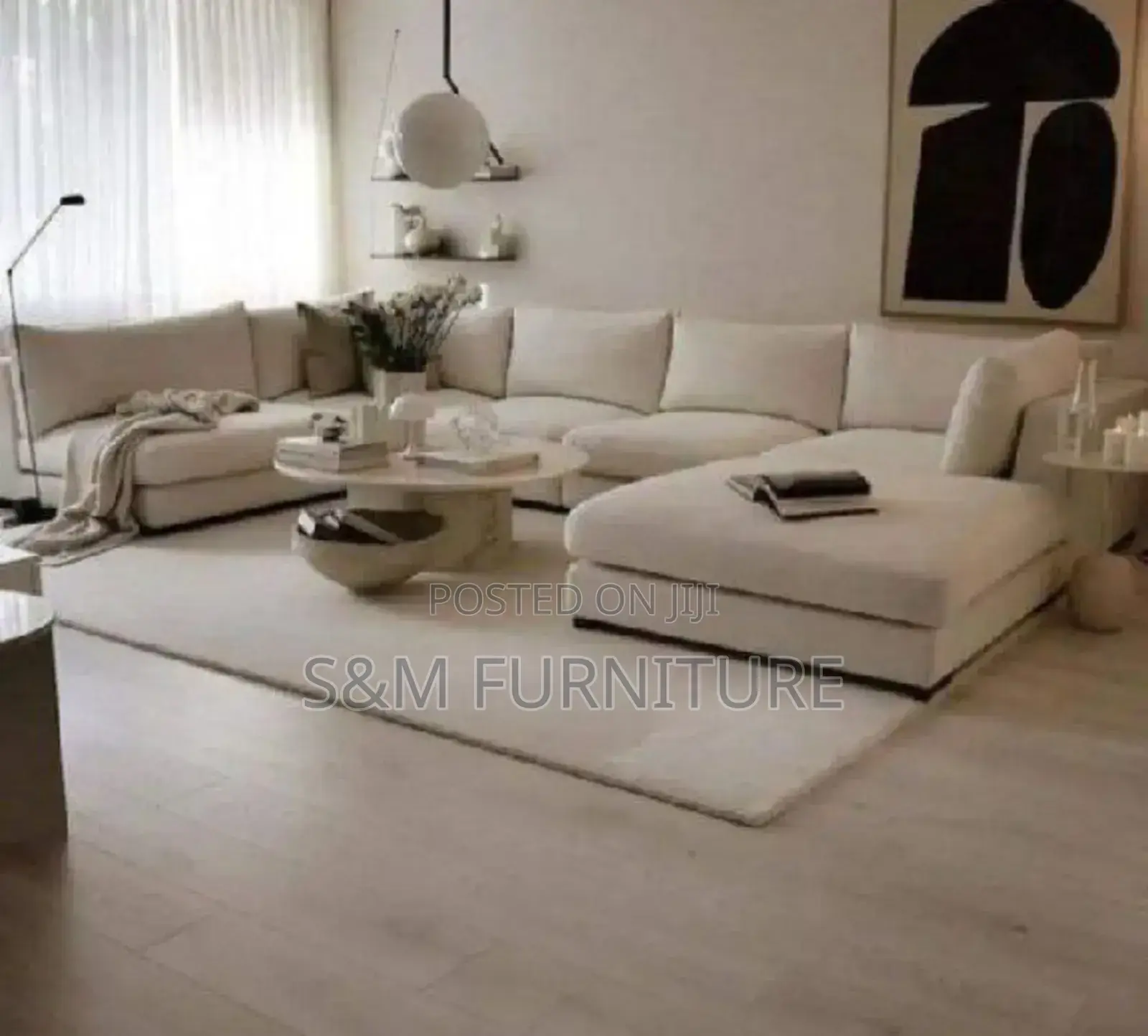 Simple and Cool U Shape Day Bed Sofa