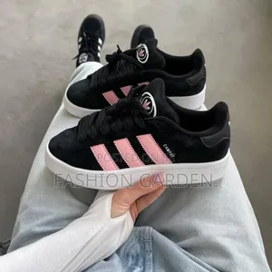 Photo - Adidas Campua00s Black Pink Sneaker Shoes for Ladies