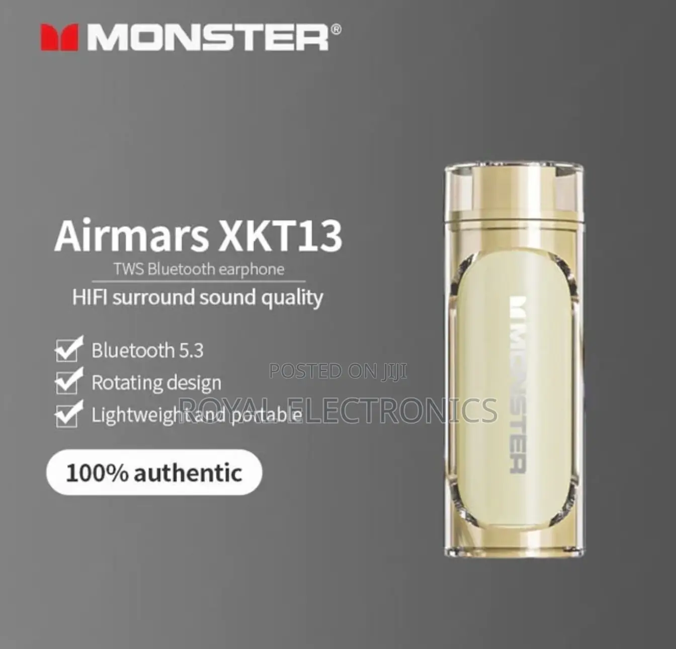 Monster Airmars Wireless Earbuds With Low Latency Dual Enc