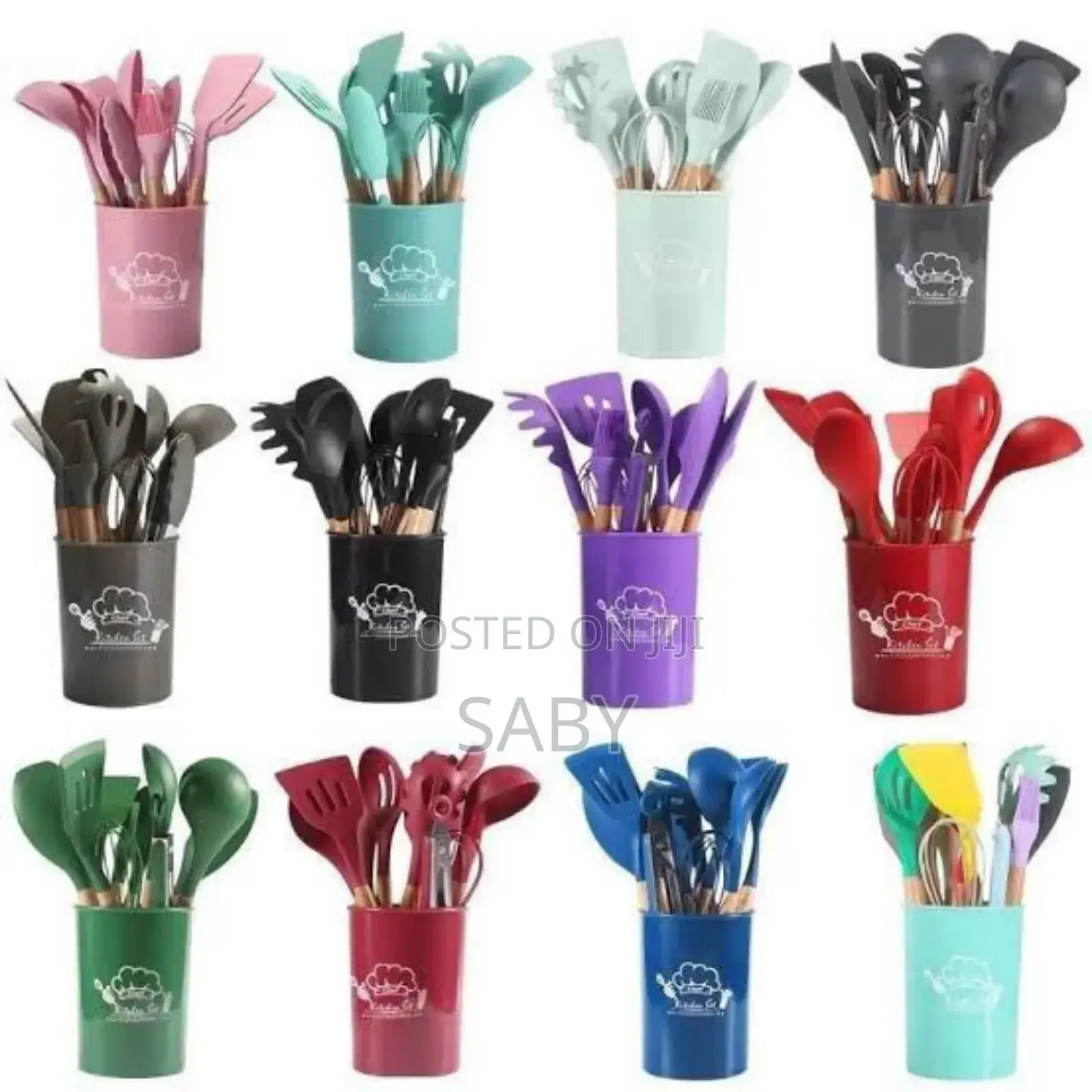 12pcs Silcone Kitchen Utensils Set