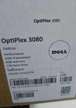 Photo - New Desktop Computer Dell OptiPlex 3080 8GB Intel Core I5 HDD 1T