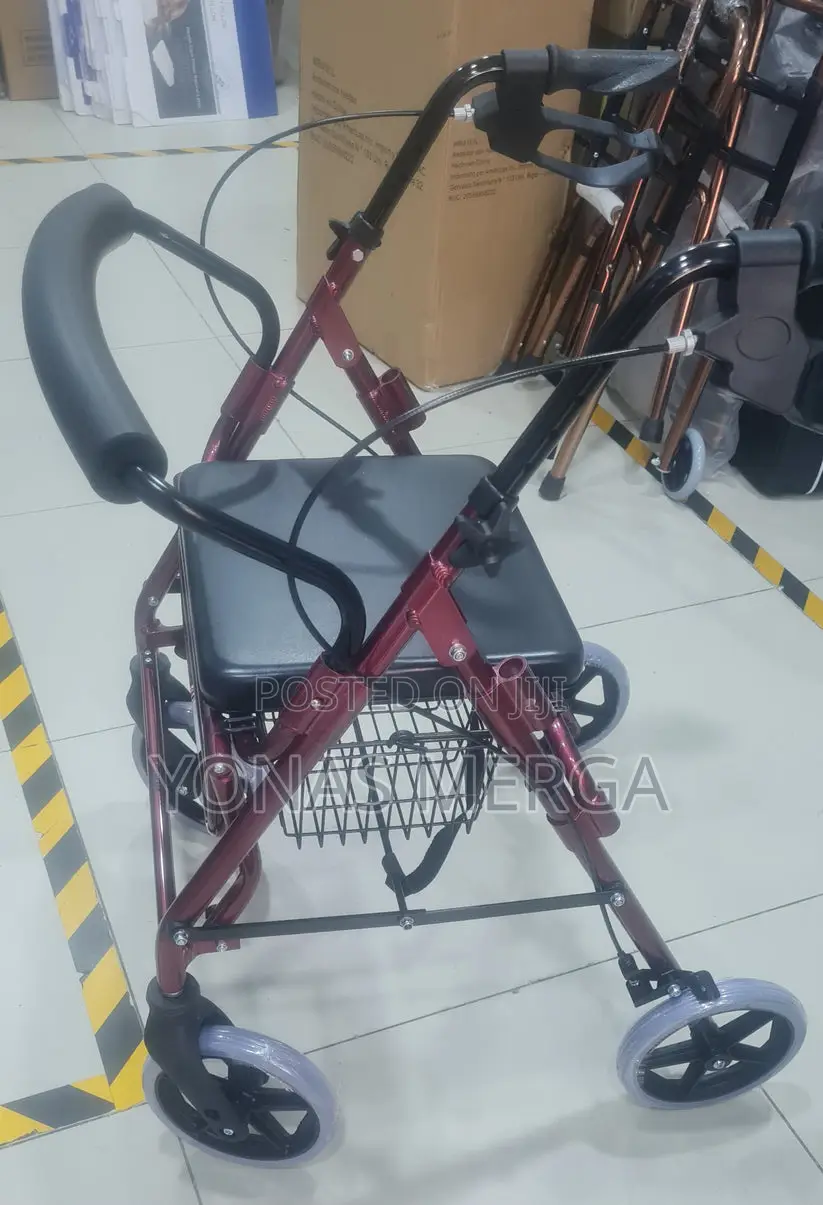 Walker With Seat, Foldable Rollator Walker With Seat,4wheels