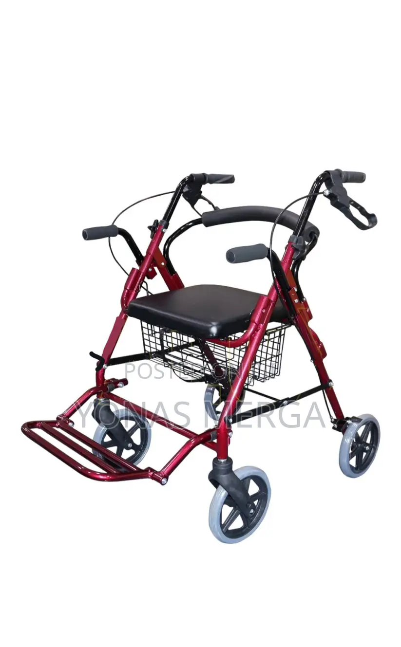 Walker With Seat, Foldable Rollator Walker With Seat,4wheels
