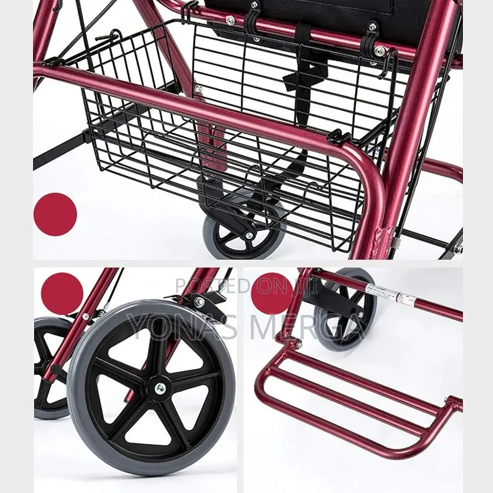 Lightweight Folding Aidrolling Walker for Adult,Elderly Hand