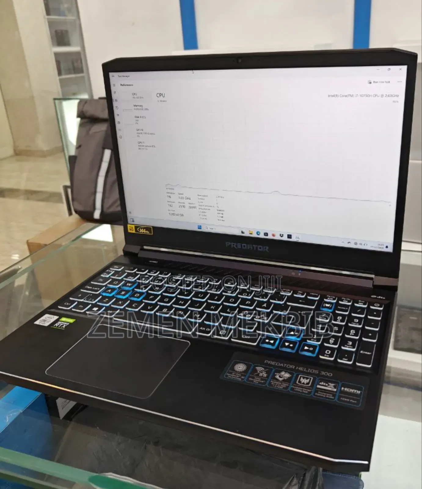 New Laptop Acer Predator Helios 300 16GB Intel Core I7 SSD 1T