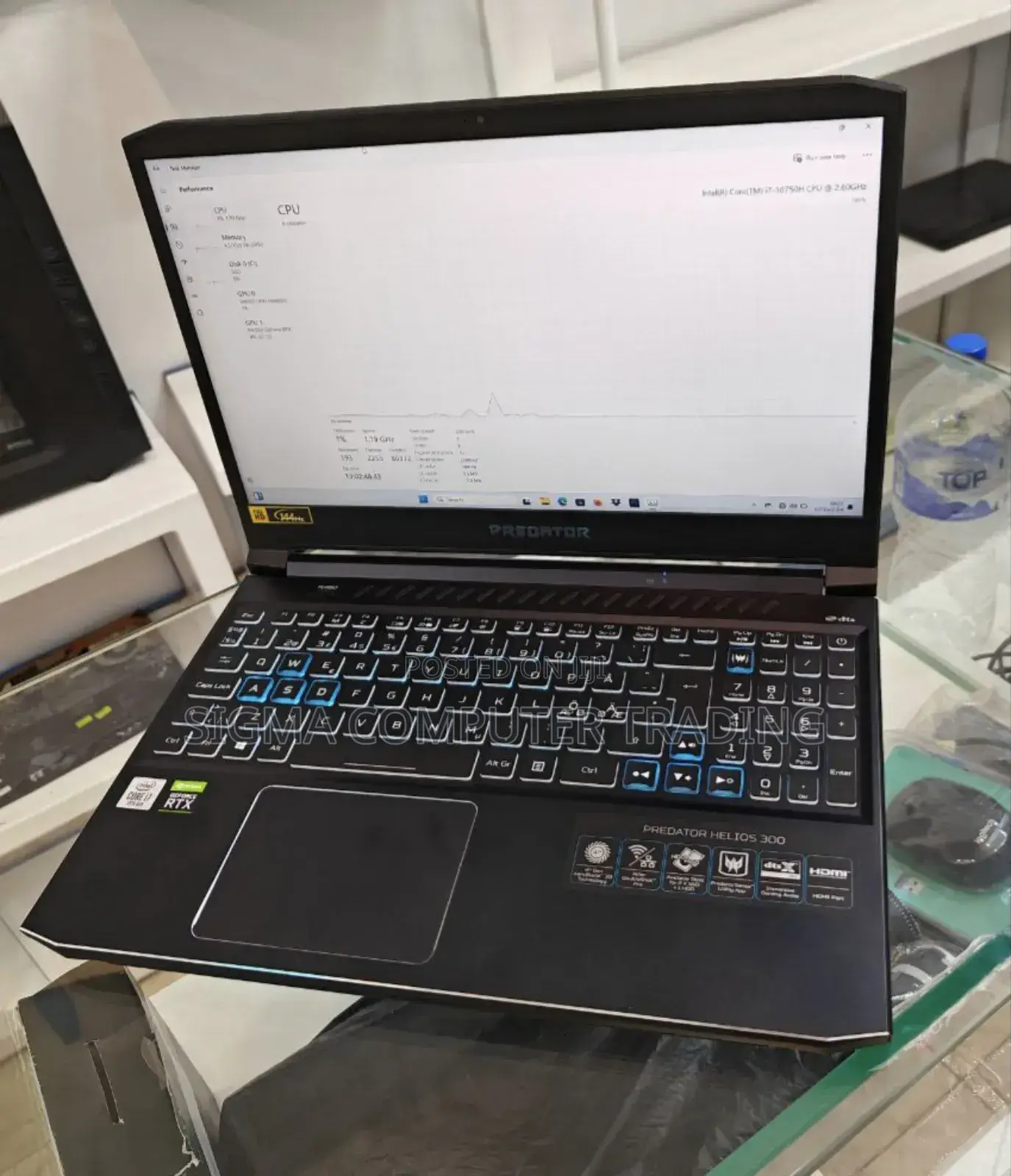 New Laptop Acer Predator Helios 300 16GB Intel Core I7 SSD 1T