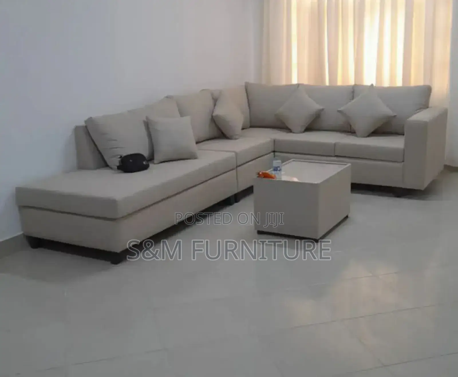 Classy L Shape Sofa With Table