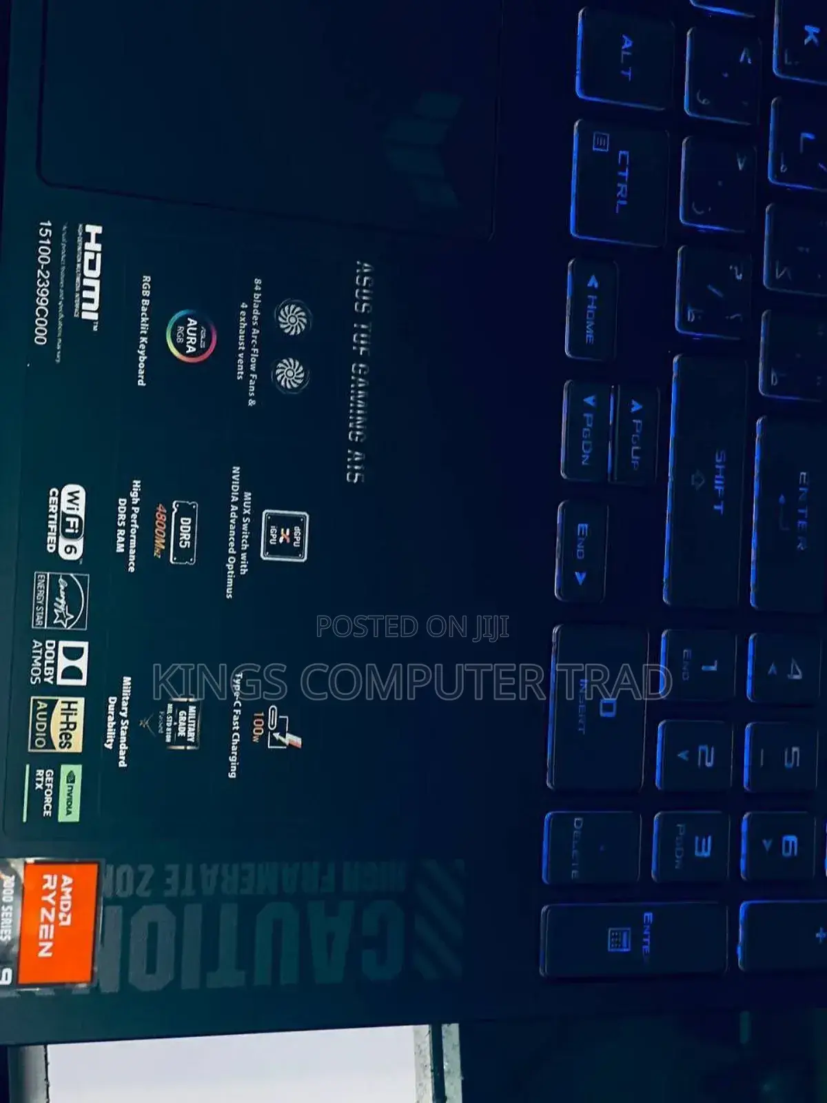 New Laptop Asus TUF Gaming A15 16GB Intel Core I7 SSD 1T