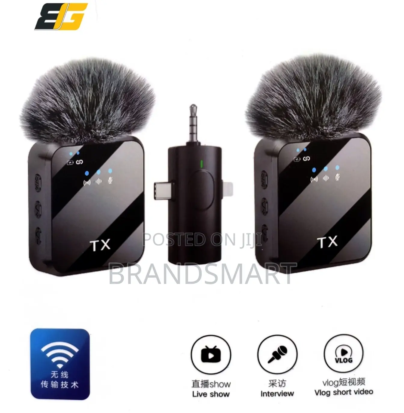 Original Dual Wireless Microphone (Noise Cancelling Mic)