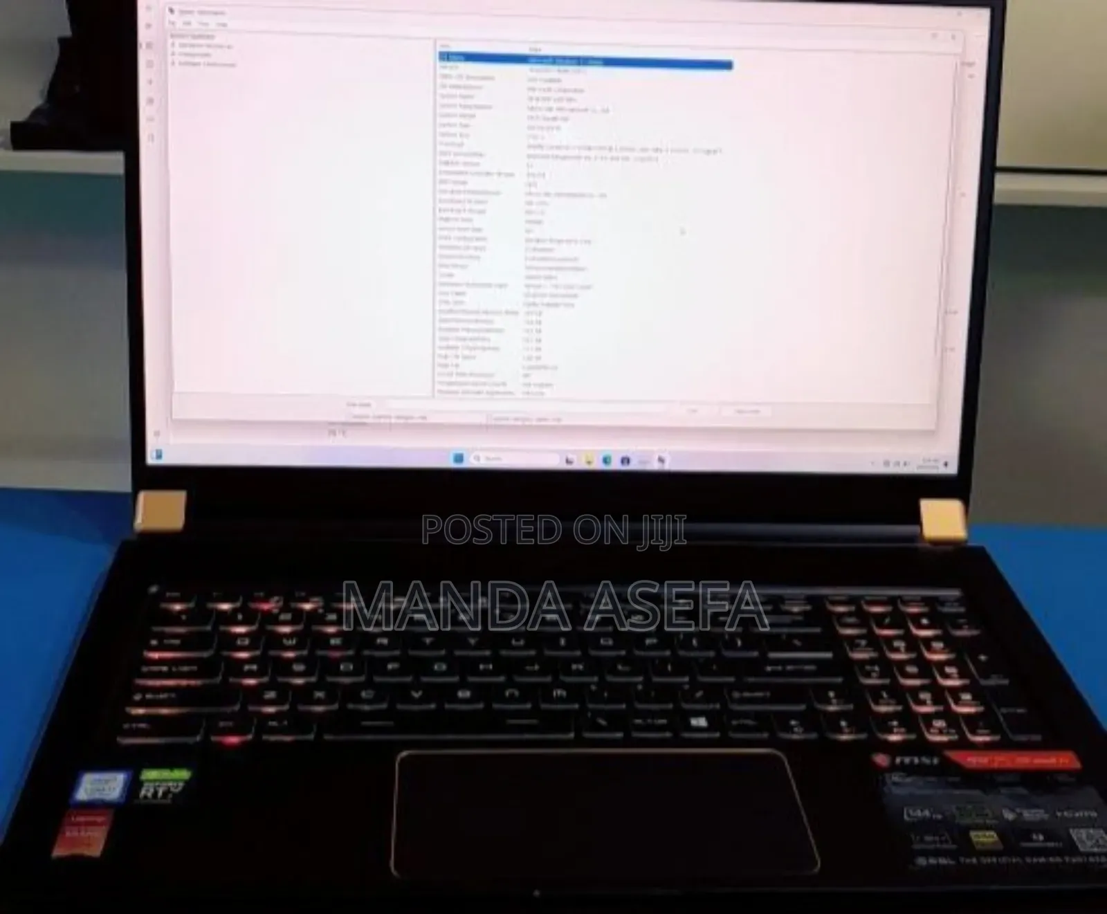 New Laptop MSI GS75 Stealth 16GB Intel Core I7 SSD 1T
