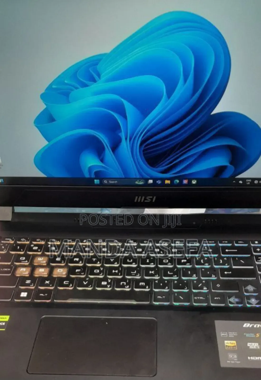 New Laptop MSI 16GB AMD Ryzen 7 SSD 512GB