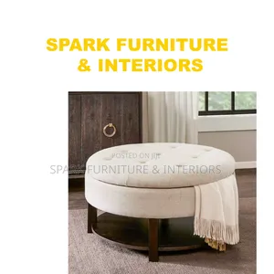 Photo - Round Ottoman With Storage Ot - 010