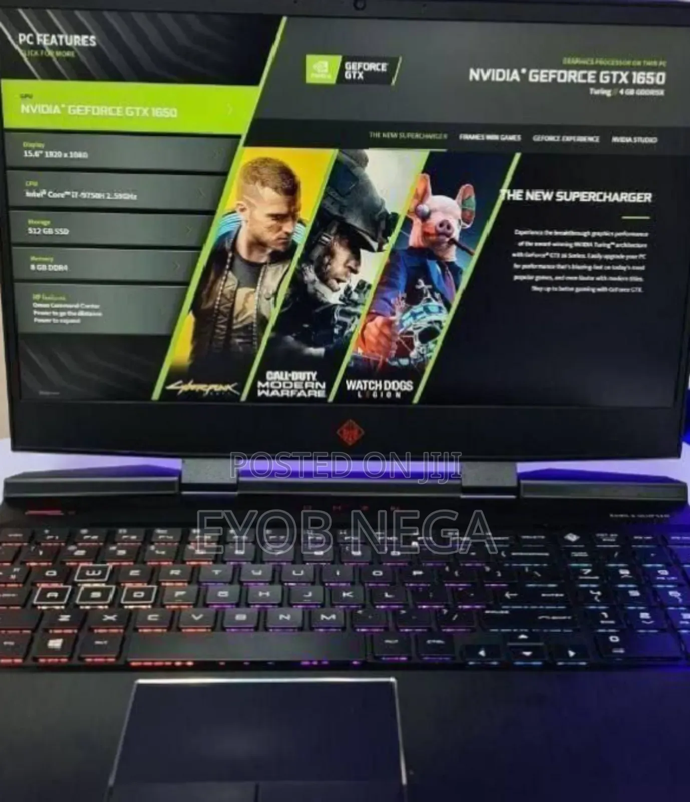 New Laptop HP Omen X 8GB Intel Core I5 HDD+SSD 1.5T