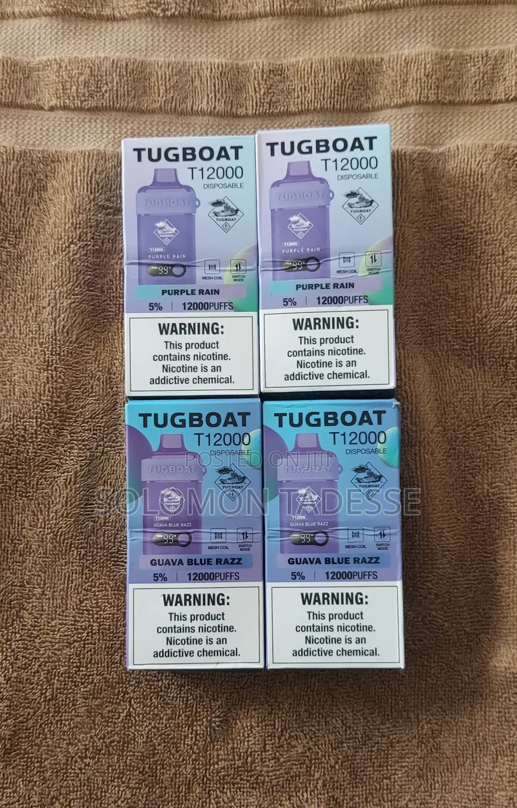 Vape Tugbot 12kpuff Grape Flover