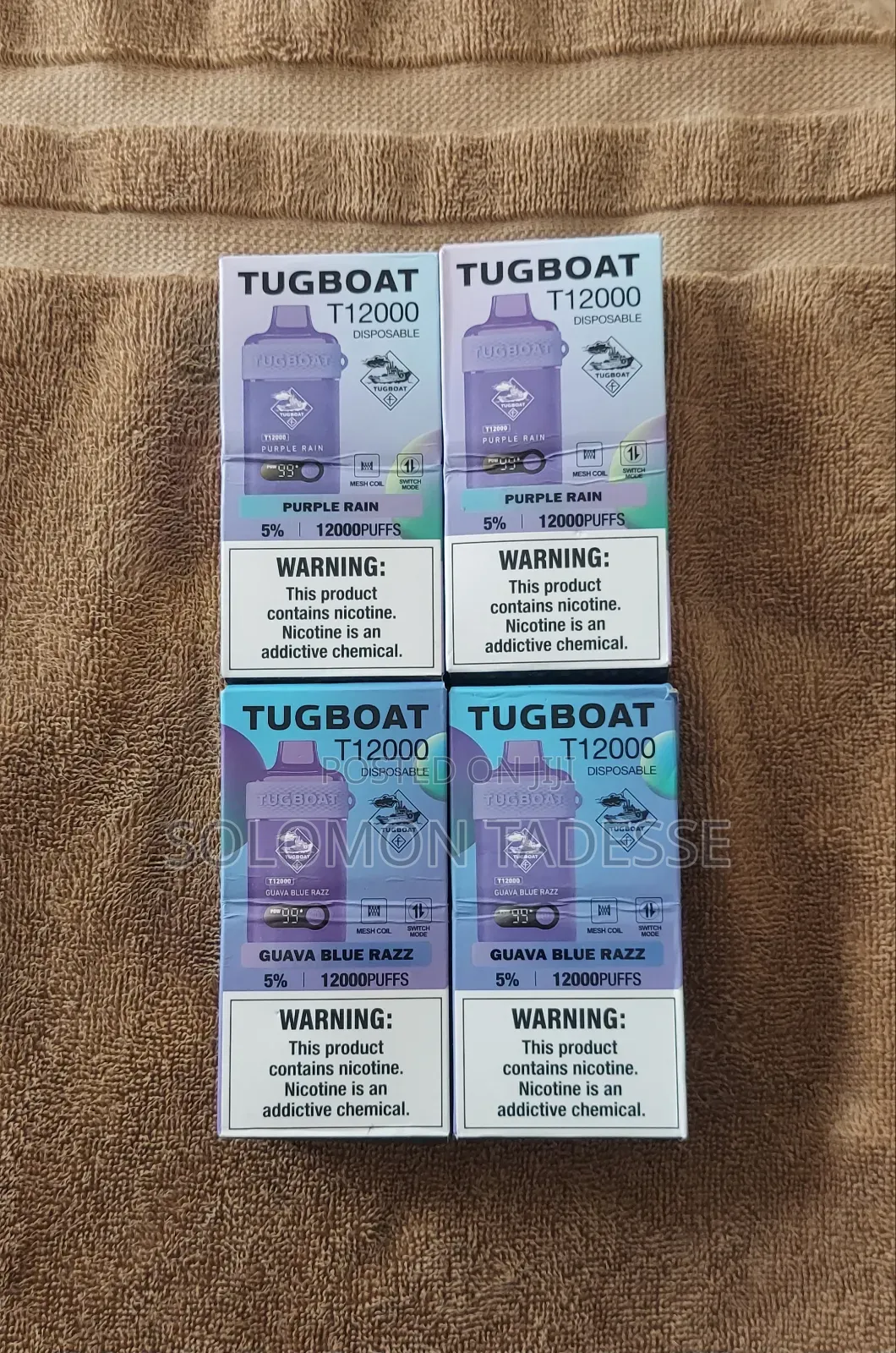  Puff Tugbot Vape With All Flovers