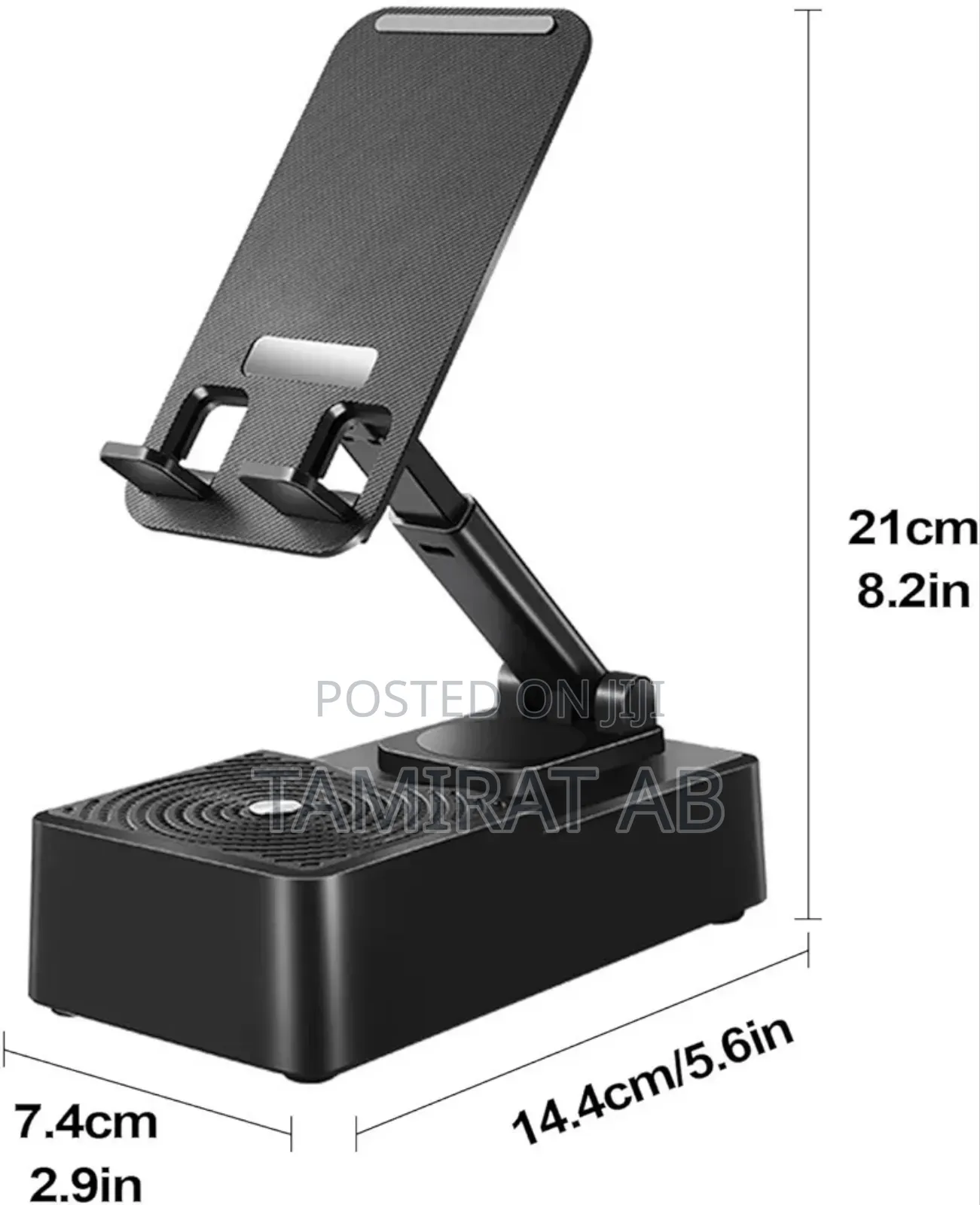 Foldable Smartphone Desktop Stand With Built-in Speaker