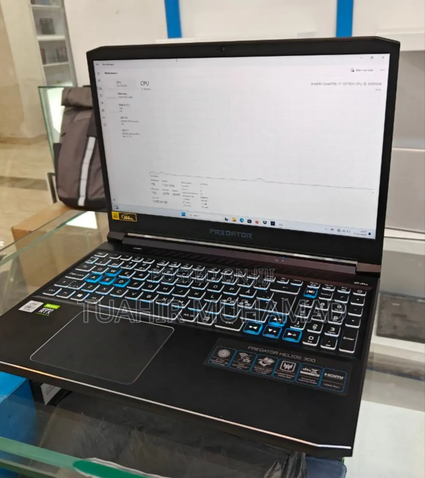 New Laptop Acer Predator Triton 300 16GB Intel Core I7 SSD 512GB