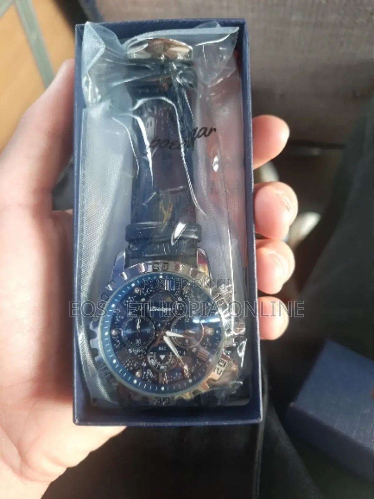 POEDAGAR Luxury Leather Band Wristwatches For Men [Preorder]