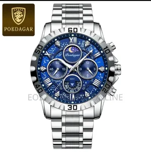 POEDAGAR Luxury Stainless Steel Wristwatches [Preorder]