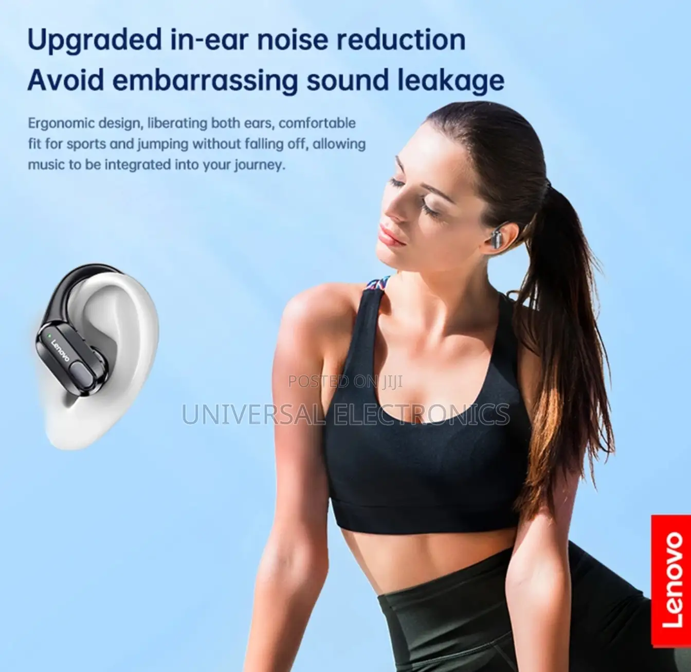 Lenovo Earbuds BT Mic Hi-fi Stereo Noise Reduction HD Call