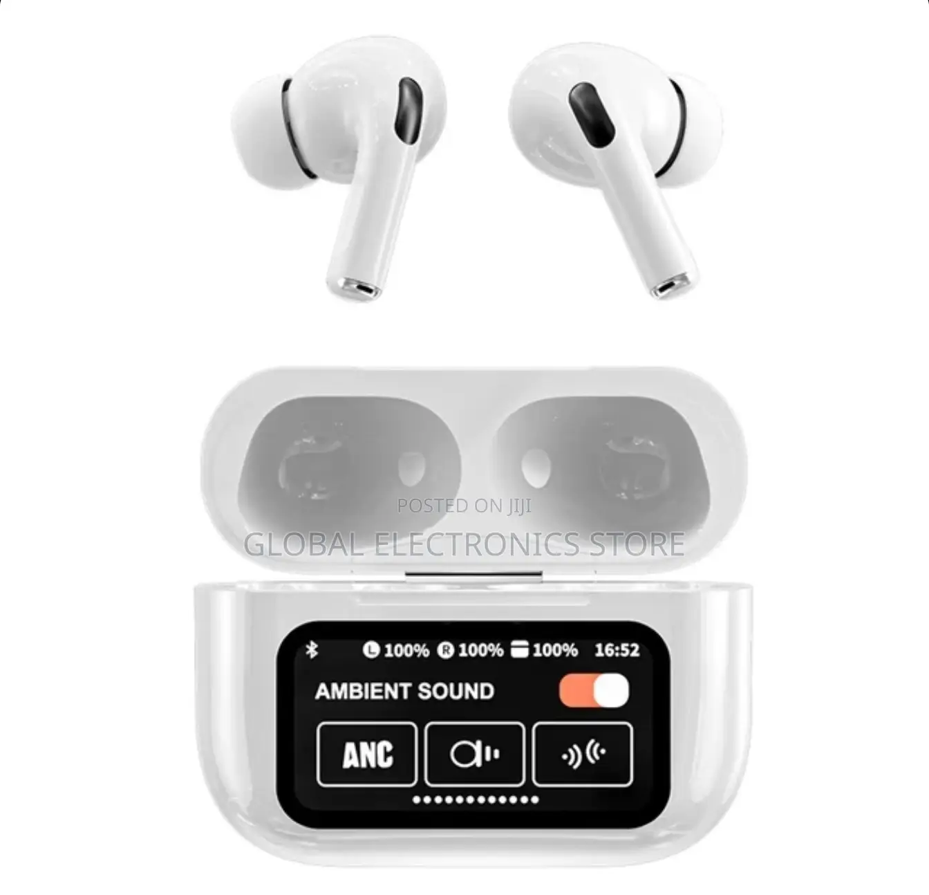 Premium Airpods With Display And ANC + ENC (Stereo Sound)
