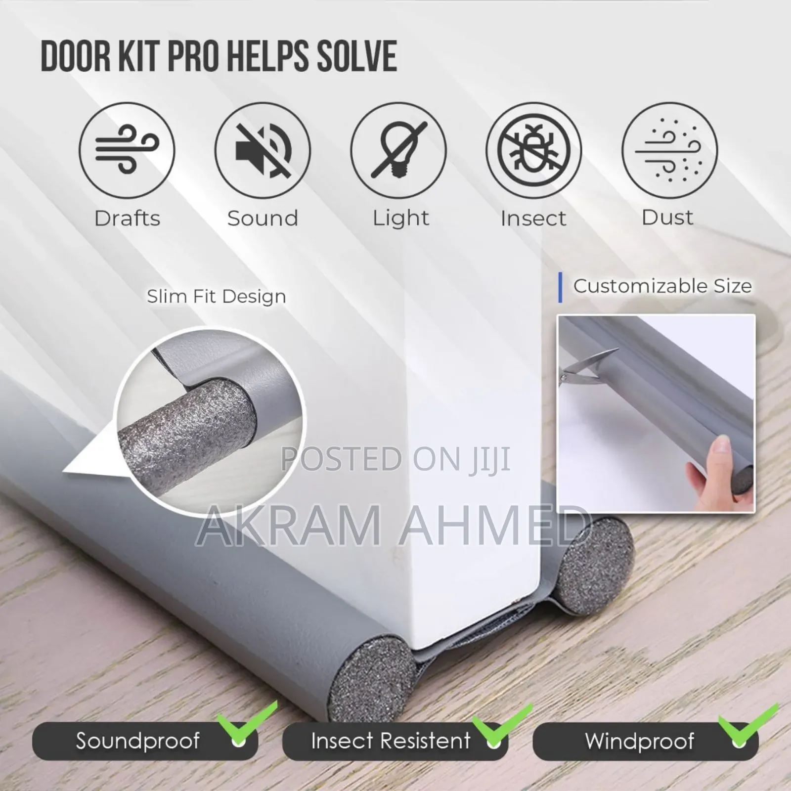 Door Bottom Seal Strip Stopper
