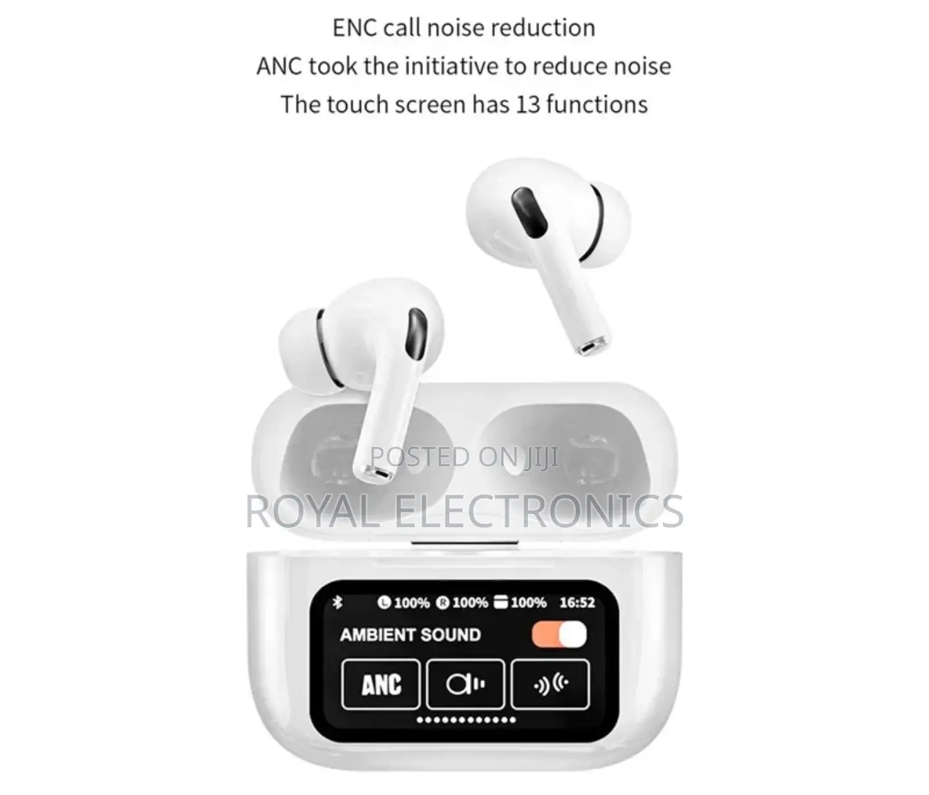 Original Earbuds With Active Noise Cancellation and Display