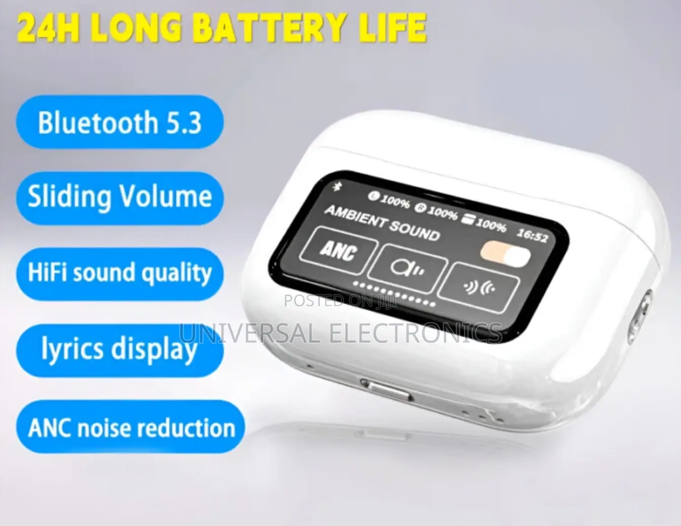 Noise Cancelling Earbud v 5.4 Support APP Long Battery Life