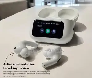 Photo - LED Touch Screen Earbuds in Ear ANC + ENC Noise Cancelling