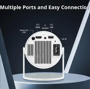 ለአያያዝ እና ለአጠቃቀም አመቺ የሆነ Smart Projector (Max 120 Inch)